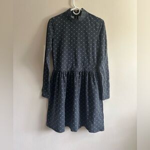 Duffield Lane Camila Dress Black Isle Print Size Small